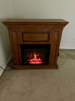 Wooden Electric Fireplace