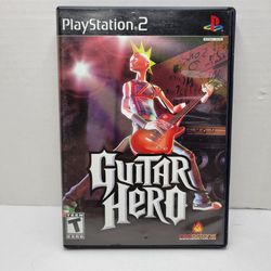 Guitar Hero Sony Playstation 2 2005 PS2 Complete In Box with Manual CIB