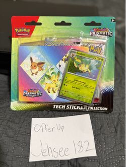 Pokemon Scarlet & Violet Prismatic Evolutions Tech Sticker Collection