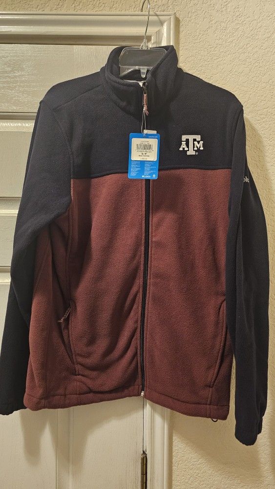 A&M Columbia College Fans Men's Small Fleece Jacket - New With Tags. See DESCRIPTION for Second Item Discount