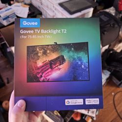 Govee Envisual TV Backlight T2 with Dual Cameras, 16.4ft RGBIC Wi-Fi LED Backlights for 75-85 inch TVs,