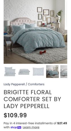 BRIGITTE FLORAL COMFORTER SET BY LADY PEPPERELL Twin Xl