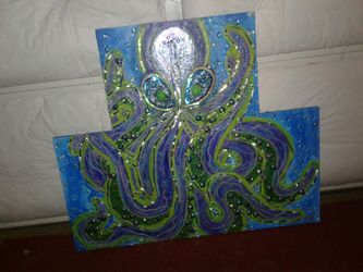 Handmade Octopus Painting