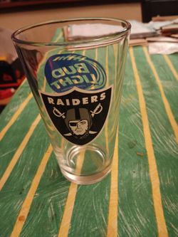 Raiders glasses for sale 5.00 each