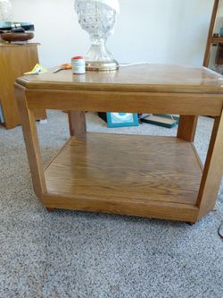 Oak end table