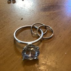 Diamond ring keychain