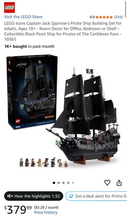 LEGO® Icons Captain Jack Sparrow’s Pirate Ship – 10365