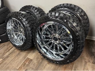 22x12 chrome hardcore wheels 6lug universal