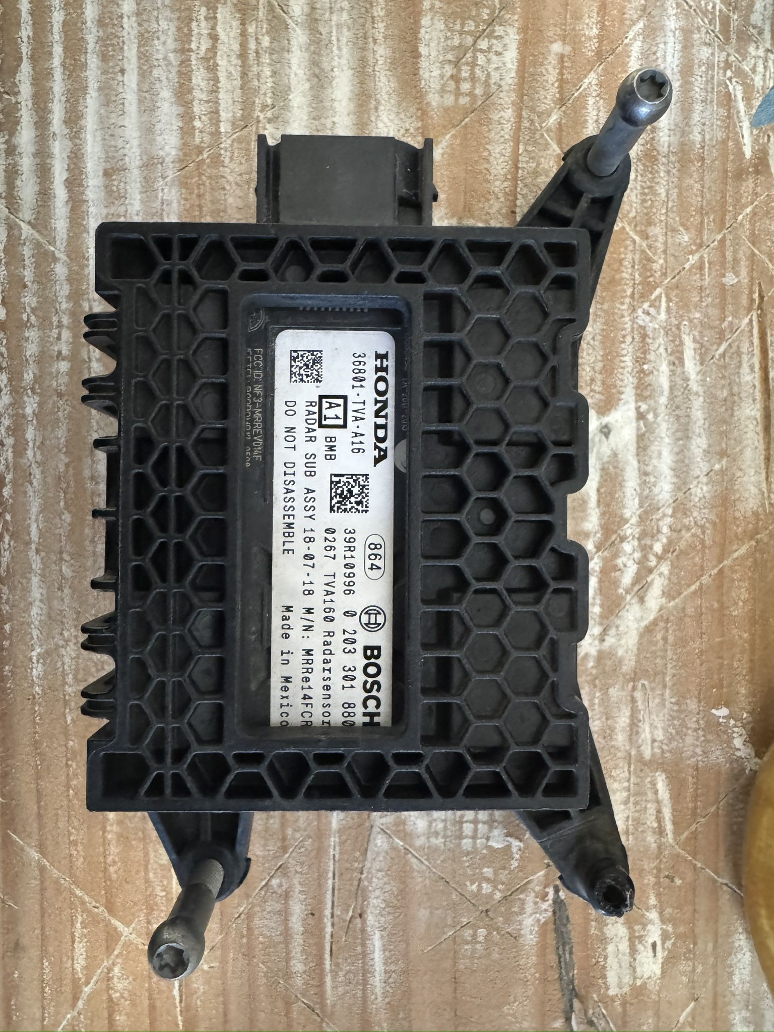 2018-2020 Honda Accord Millwave Radar, Distance Sensor