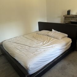 Dissembled King Bed With Frames Head