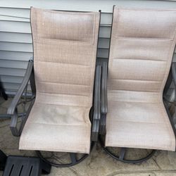 Two Chairs For A Backyard Or In A Garage Or Front Yard
