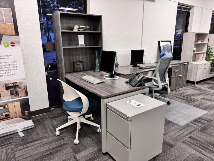 New - Desk Bookcase Combo