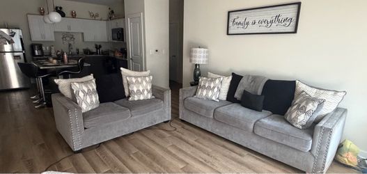 Couch and loveseat