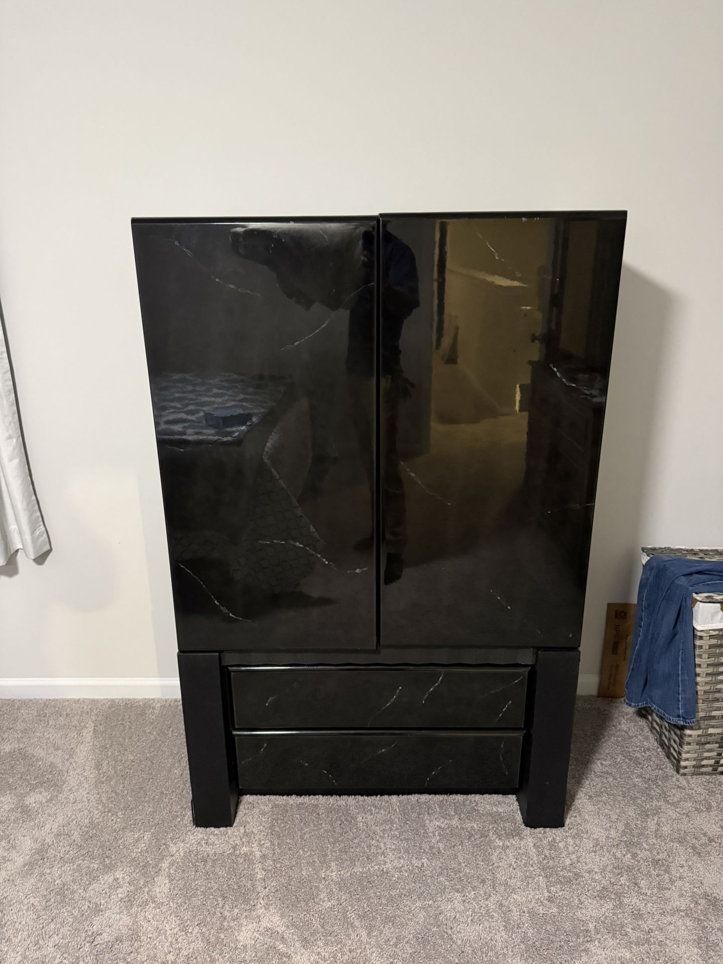 Armoire and End Table