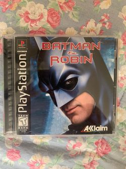 Rare Batman and Robin PS1 game