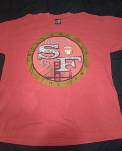 San Francisco 49ers Pro Tag T-Shirt Shirt Men's 3XL Red & Gold Quest For Six
