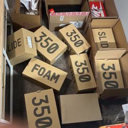  Yezzy’s, Nike Panda’s, Yezzy Foam Runner’s, Yezzy 350 Knit’s , Yezzy Slides, Supreme AF1’s, Bad Bunny Colab 