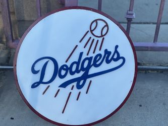 Custom wood dodger sign
