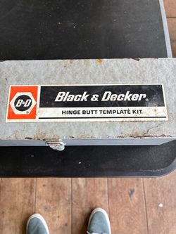 Vintage Black & Decker Hinge Butt Template Kit – Complete Set w/ Case & Manual