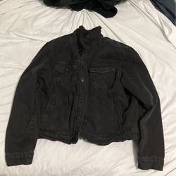 fashion nova black jean jacket