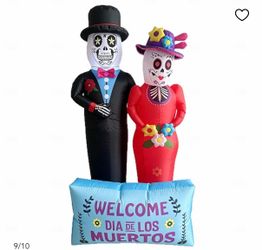 Dia de los muertos inflatable couple