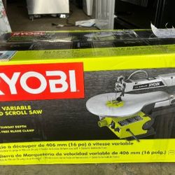 RYOBI 1.2 Amp Corded 16 in. Scroll Saw SC165VS Green16 in. Throat Depth
