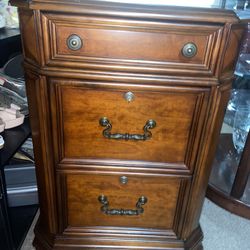 Desk and File Cabinet