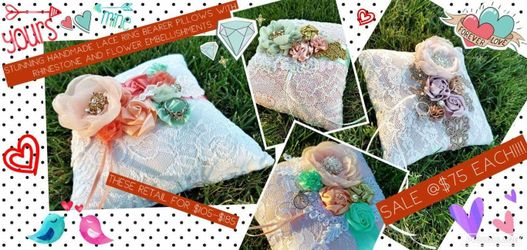 Gorgeous handmade ring bearer pillows (4)