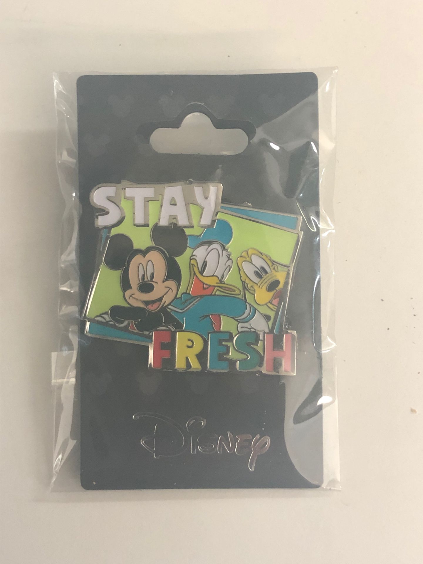 NEW! Disney Trading Pin STAY FRESH (Mickey, Donald & Pluto)