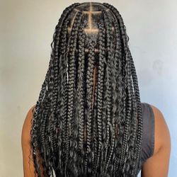 Boho Knotless Braids
