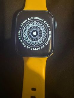 Apple Watch with Yellow Sport Band