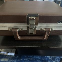 Vintage Savoy Leather Cassette Carrying Case w/ 16 Cassettes