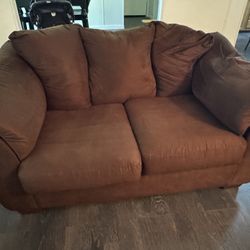 Love Seat And Couch 