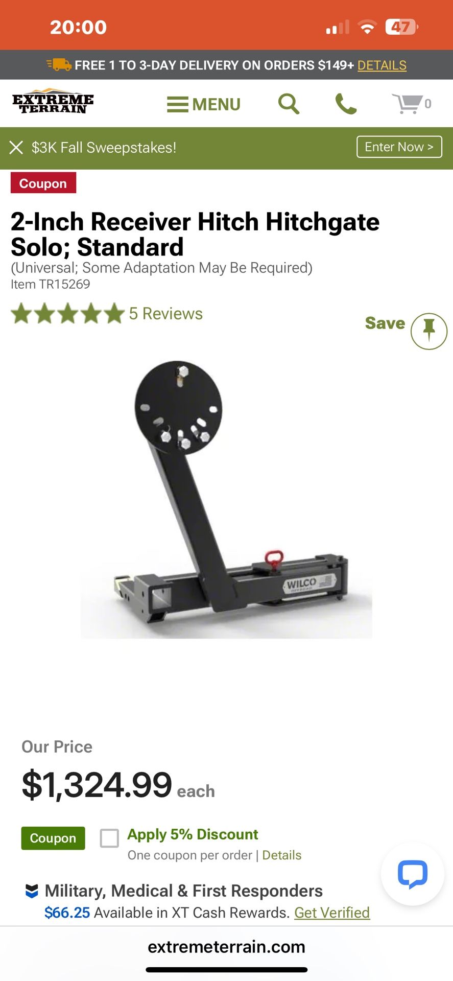 Hitch Tire Carrier