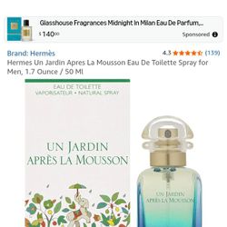 Perfume Nuevo Original Hermes  Un Jardin Apresla Mousson  No Caja 