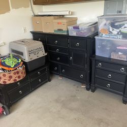 Dresser/bedside And Coffee Table Inc. black From Ashley Furniture 