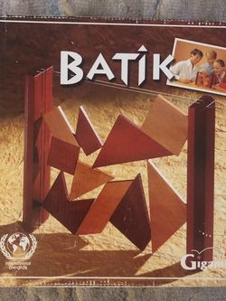 CLASSIC BATIK by Gigamic Game of Skill 2 Player Complete w/Wooden Pieces & Frame