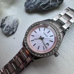 Women’s Silver Fossil Watch
