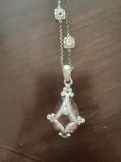 Rhodelite and white Zircon necklace