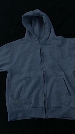 Gray Zip-Up Hoodie Sweatshirt