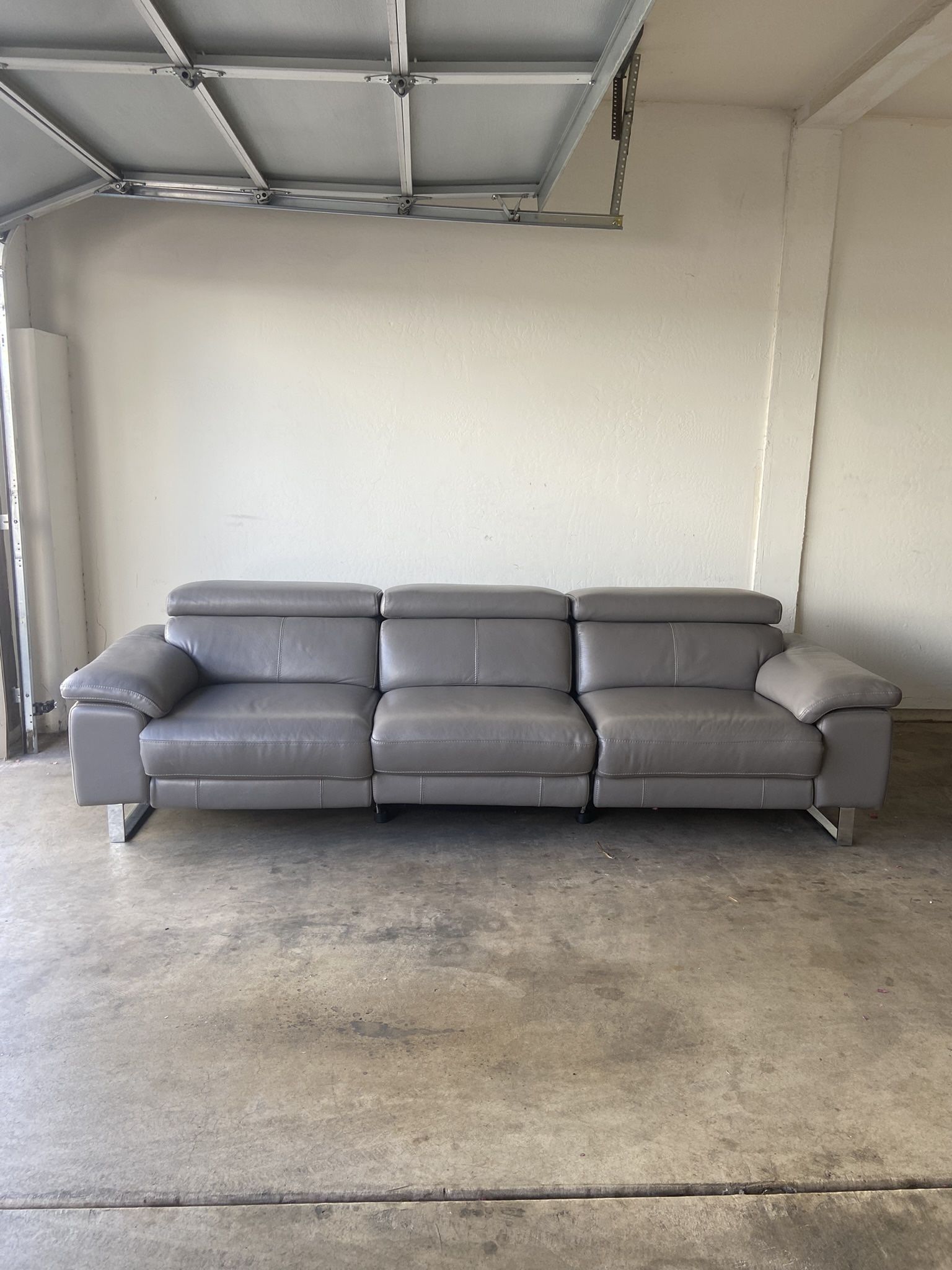 Reclining Leather Couch