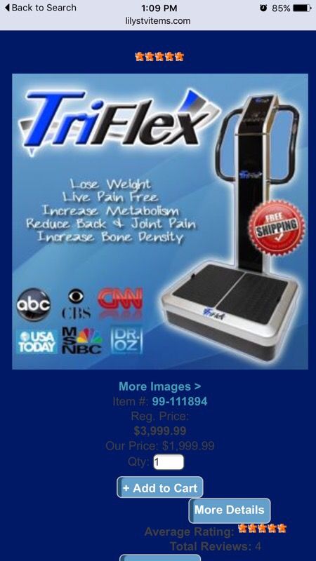 Triflex full body vibration machine
