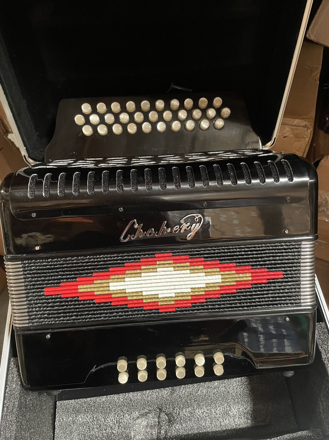 31-key 12-bass, Push-pull Accordion