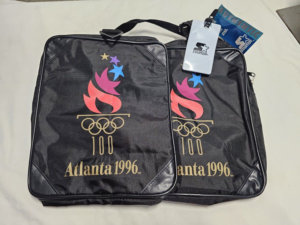 Vintage Starter Atlanta 1996 Olympics Duffle Gym Traveling Bag Black NEW