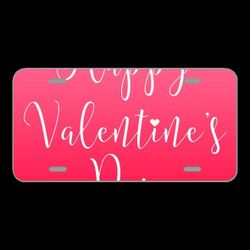 License Plate Novelty Car Front Valentine'S Day Feb 14 Holiday