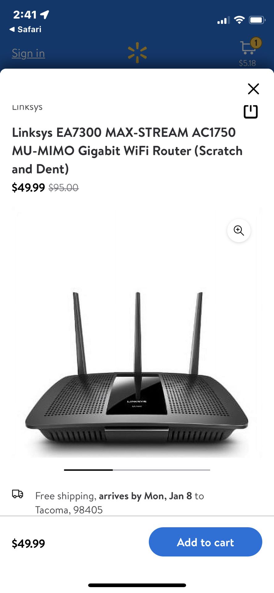 Linksys EA7300 Router