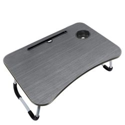 Laptop Bed Table Tray,Portable Lap Desk with Foldable Legs&Cup Holder