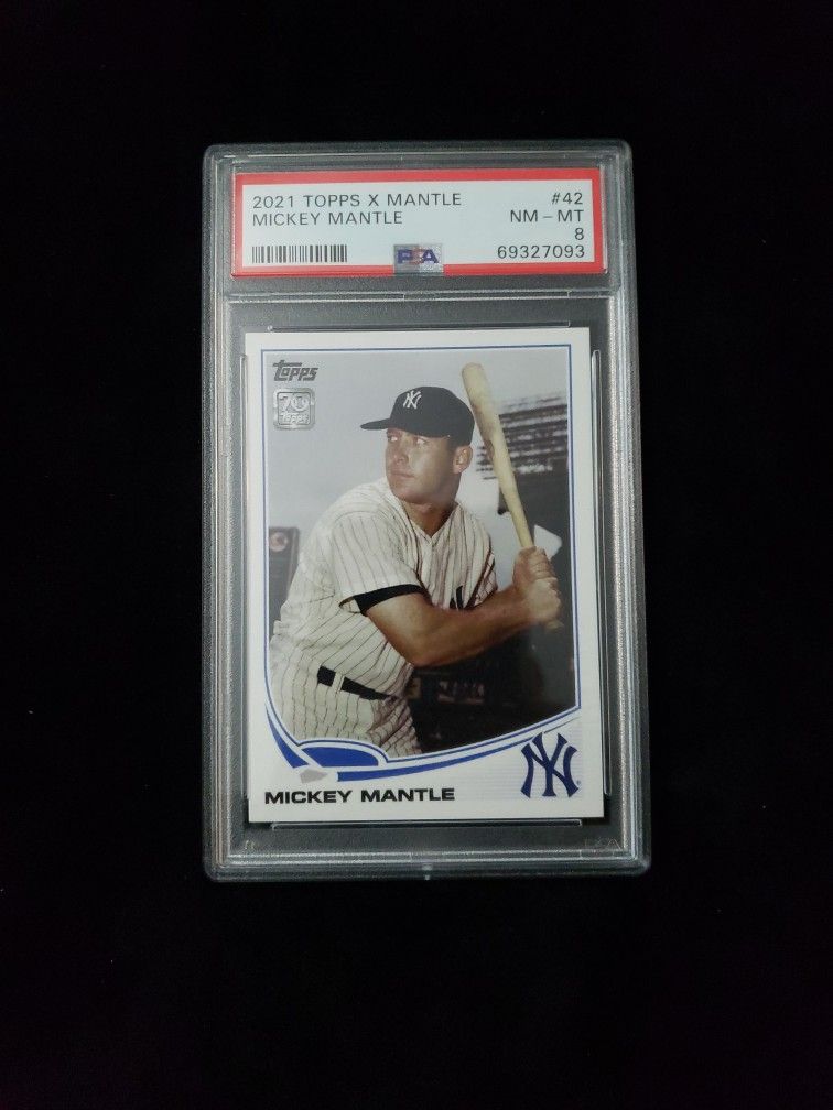 2021 TOPPS MICKEY MANTLE #42 PSA NM-MT 8