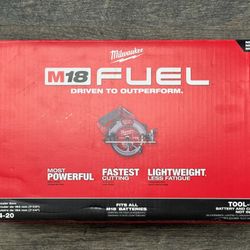 Milwaukee 2834-20 M18 FUEL 18V Lithium-Ion Brushless Cordless 7-1/4" Circular Saw (Tool-Only)