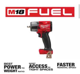 Milwaukee M18 FUEL GEN-2 18V Lithium-Ion Mid Torque Brushless Cordless 3/8 in. Impact Wrench with Friction Ring (Tool-Only)